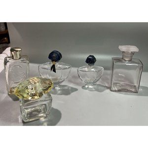 VNTG PERFUME BOTTLES SHALIMAR -RICHARD HUDNUT- WHITE SHOULDERS + VERSACE YEL DMD